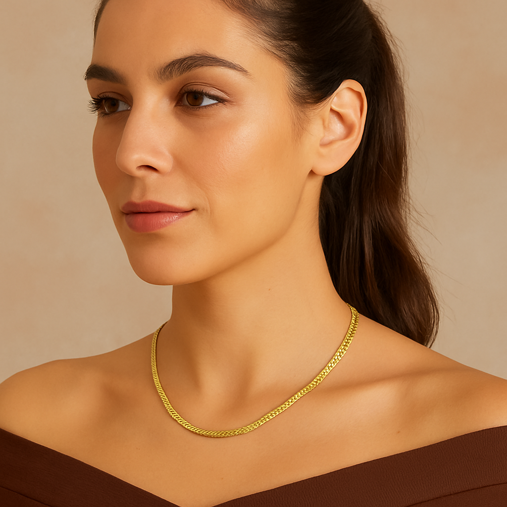 Texture Gold Necklace