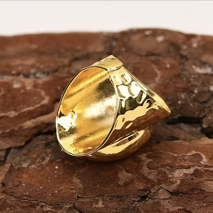 Kiara Keshi Pearl ring - 24ct gold plated