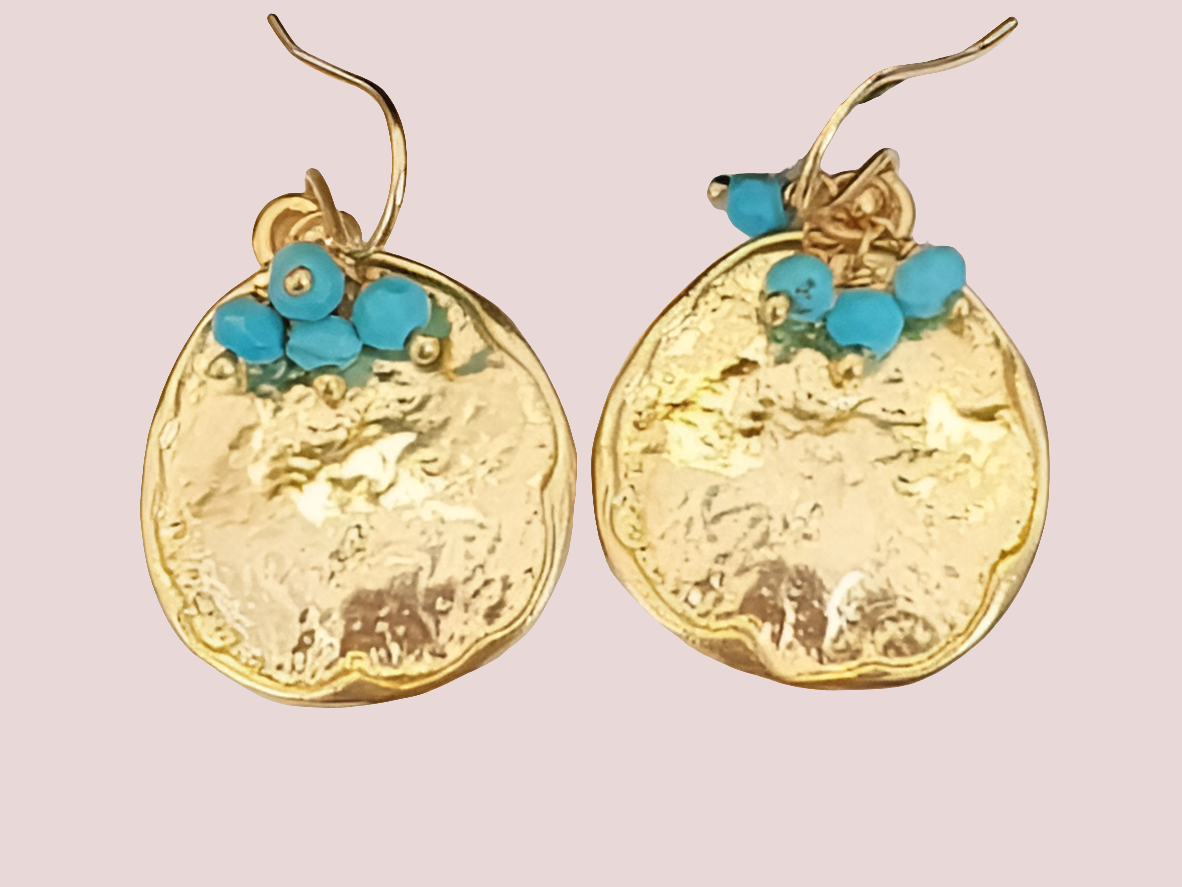 Charlotte earrings 22ct gold plated