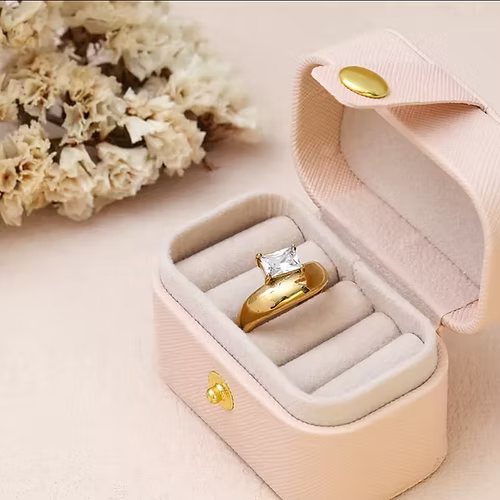 Alaya Ring - 18ct Gold Plated Stainless Steel