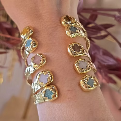 Aurora cuff - 18ct Gold Plated Brass