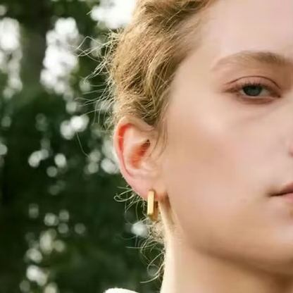 Fortress hoops - 18ct Gold Plated Stainless Steel