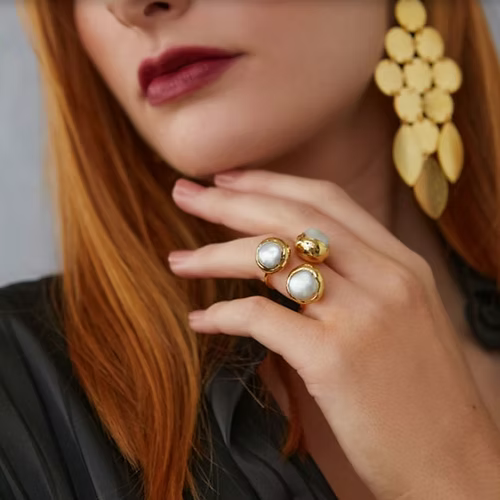 Sissi Ring - Freshwater Pearls
