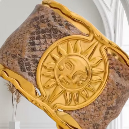 Solar cuff - 18ct Gold Plated Stainless Steel