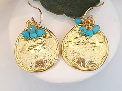 Charlotte earrings 22ct gold plated