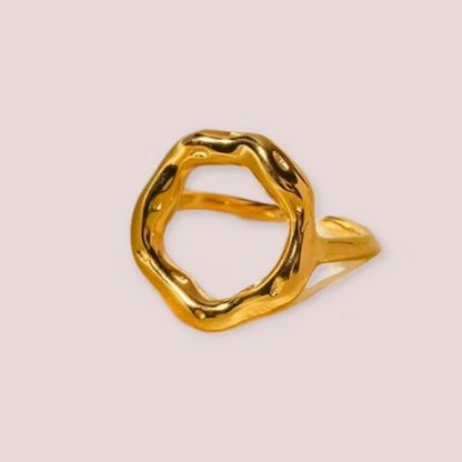 Oro Ring - 18ct Gold Plated Stainless Steel