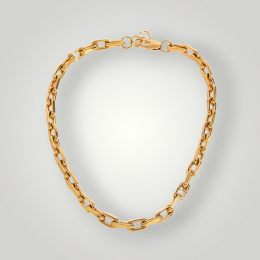 Milano Statement Link Necklace - 18ct Gold Plated Stainless Steel