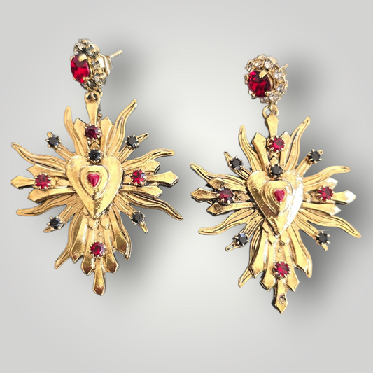 Radiant Sacred Heart Earrings – Sacred Heart Collection