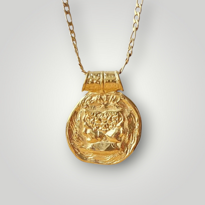 Gemini Zodiac Necklace – 18K Gold PVD Stainless Steel Waterproof