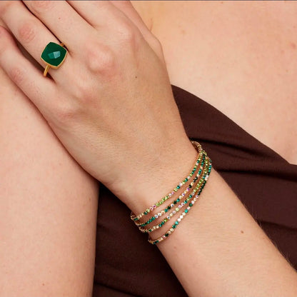 Luce Gold Plated Tennis bracelet