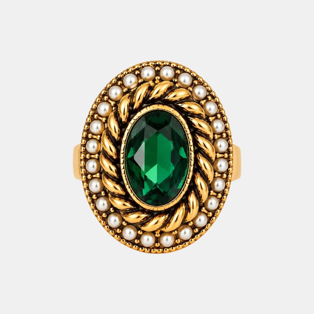 Emerald Green Statement Ring