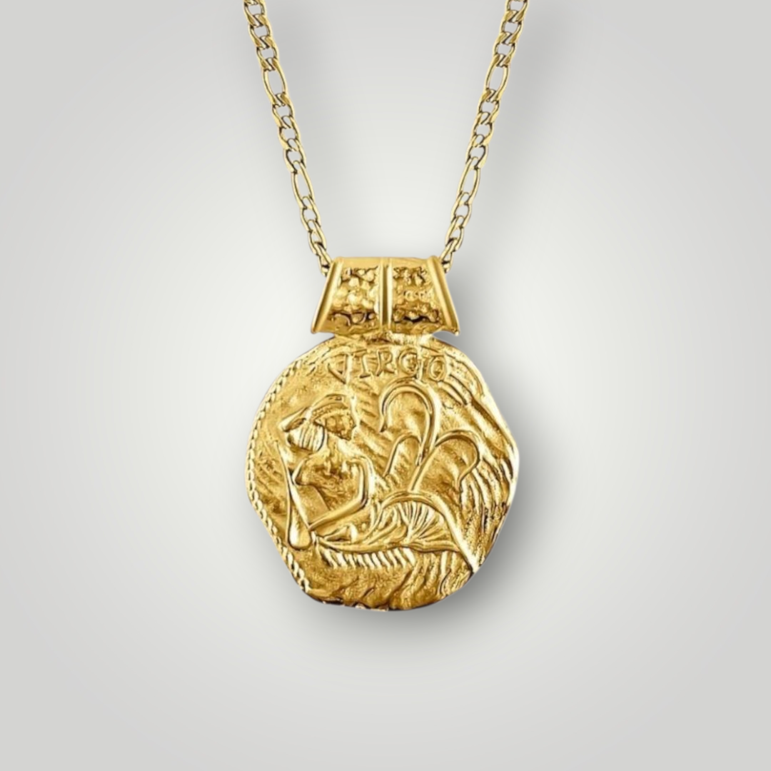 Virgo Zodiac Necklace – 18K Gold PVD Stainless Steel Waterproof