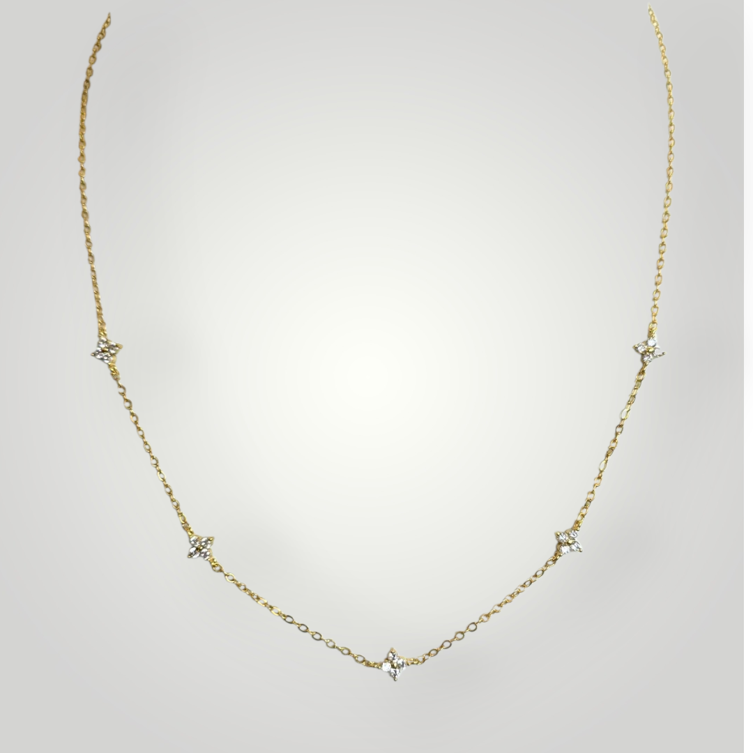 Serenella Mini Star necklace - 18ct Gold Plated Stainless Steel