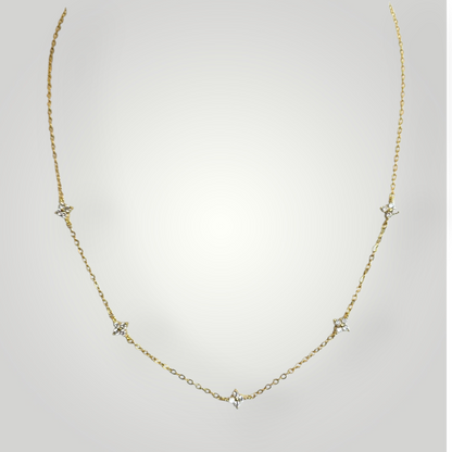 Serenella Mini Star necklace - 18ct Gold Plated Stainless Steel