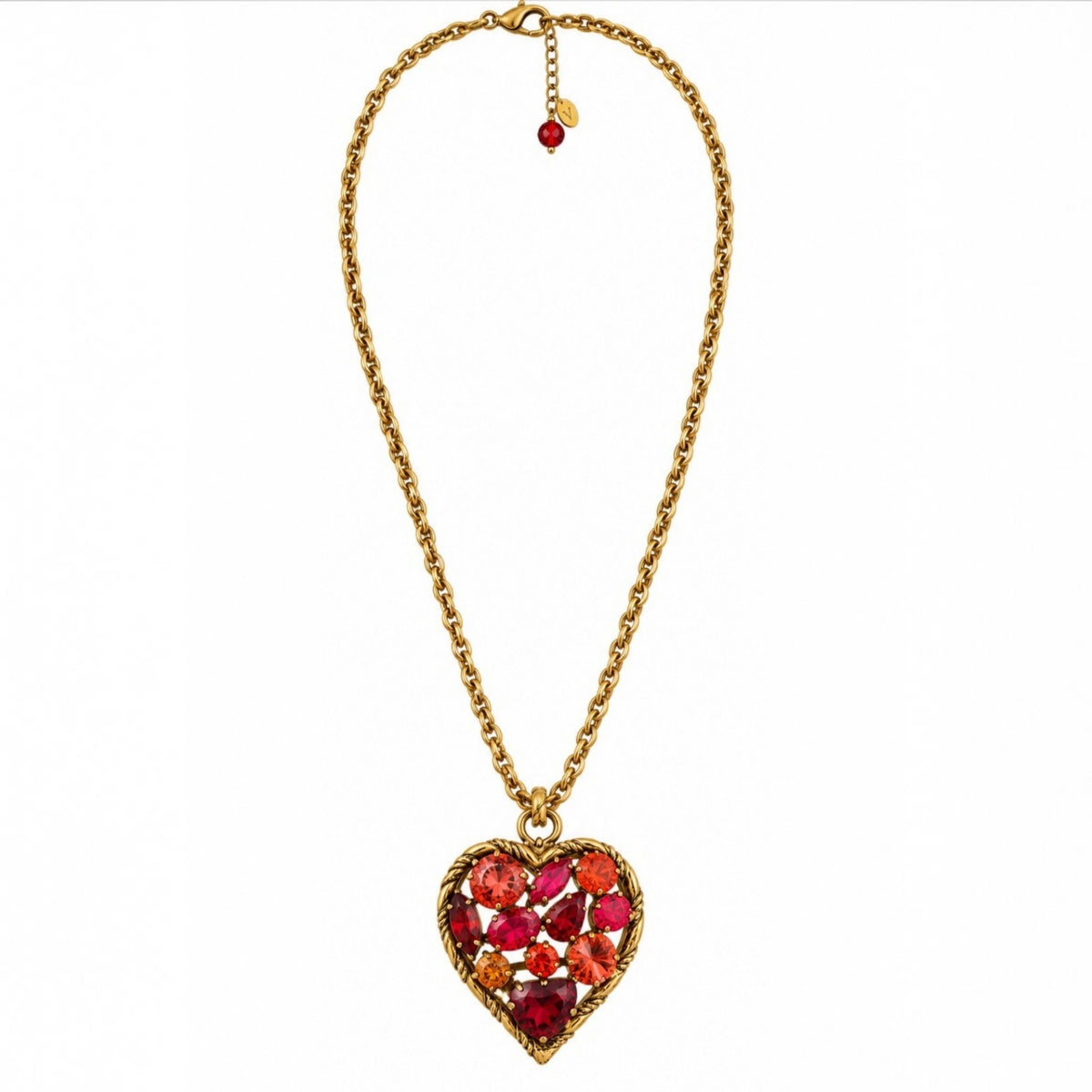 Swarovski Crystal Heart Long Necklace