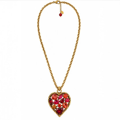 Swarovski Crystal Heart Long Necklace