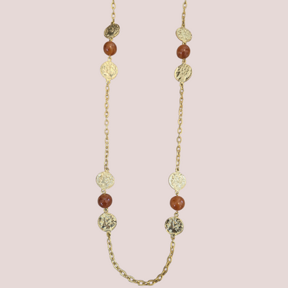 Coin and Carnelian necklace