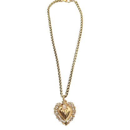 Sacred Heart Pearl Necklace