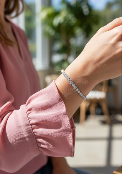 Eterna Classic Moissanite Tennis Bracelet - 4mm Stones