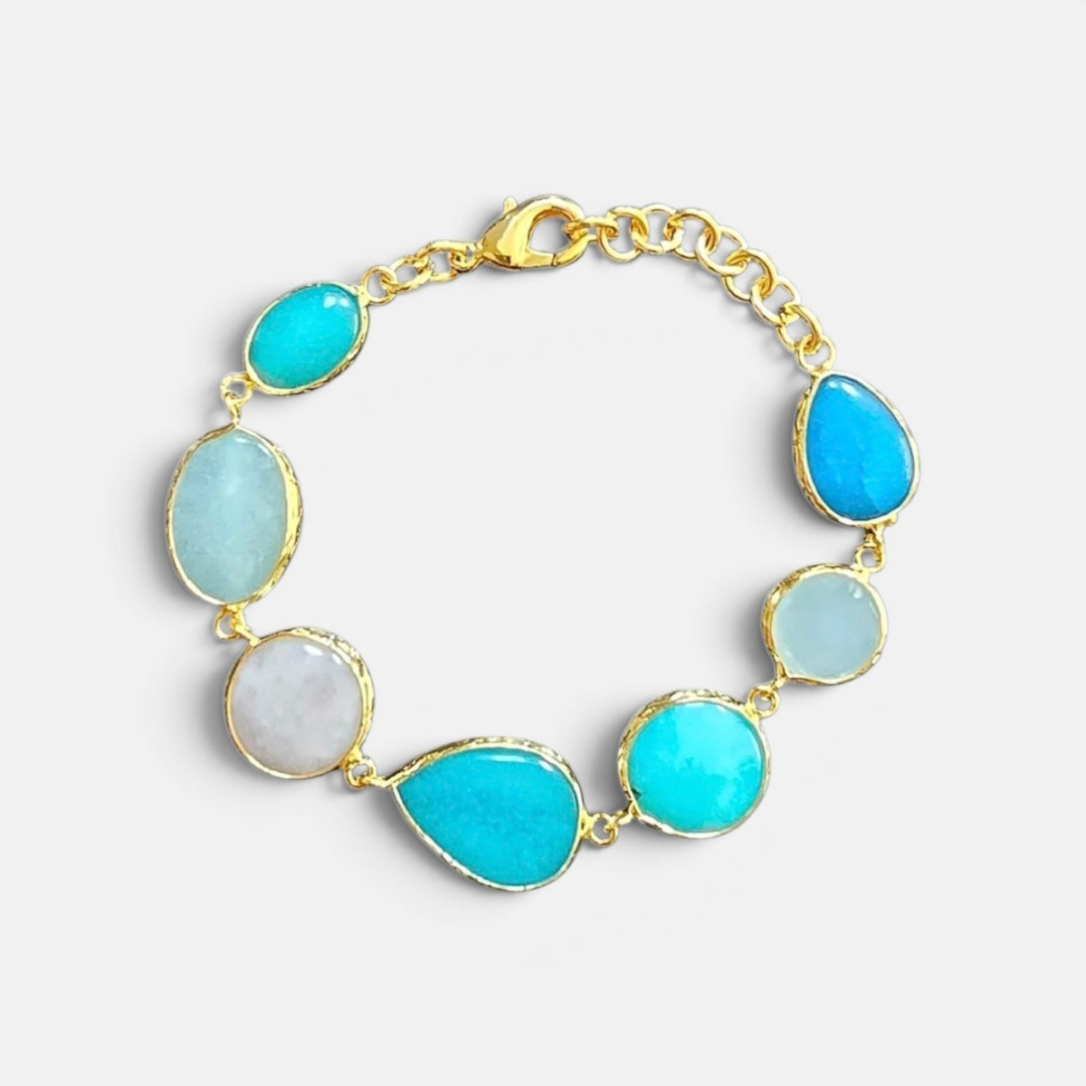 Capri Gemstone Bracelet- Aqua Blue