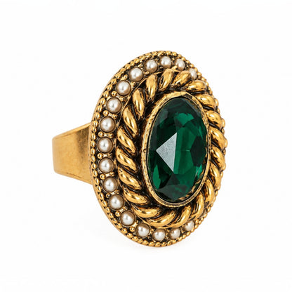 Emerald Green Statement Ring