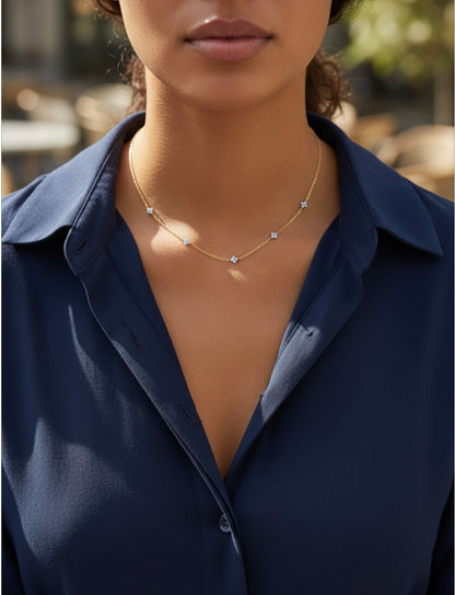 Azzurra Mini star necklace z 18ct Gold Plated Stainless  Steel