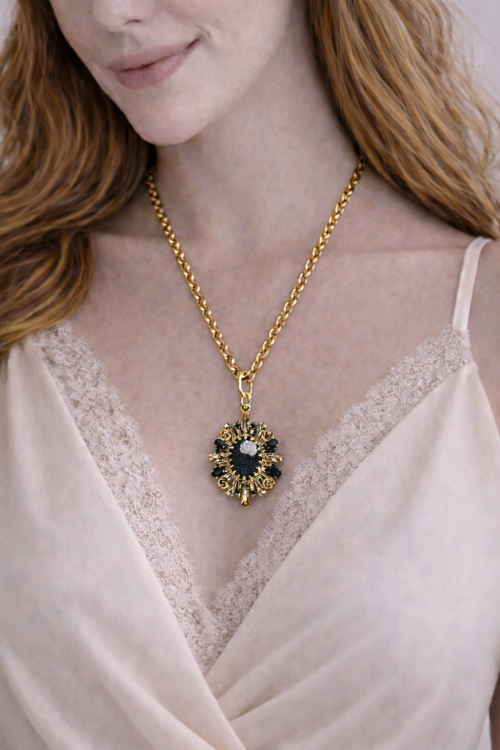 Sacred Art Rosette Pendant Necklace