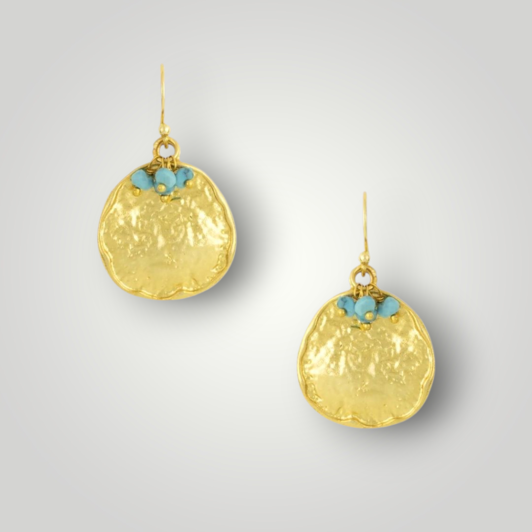 Charlotte earrings 22ct gold plated