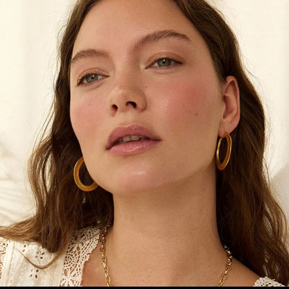 Lola hoops - 22ct Gold Plated