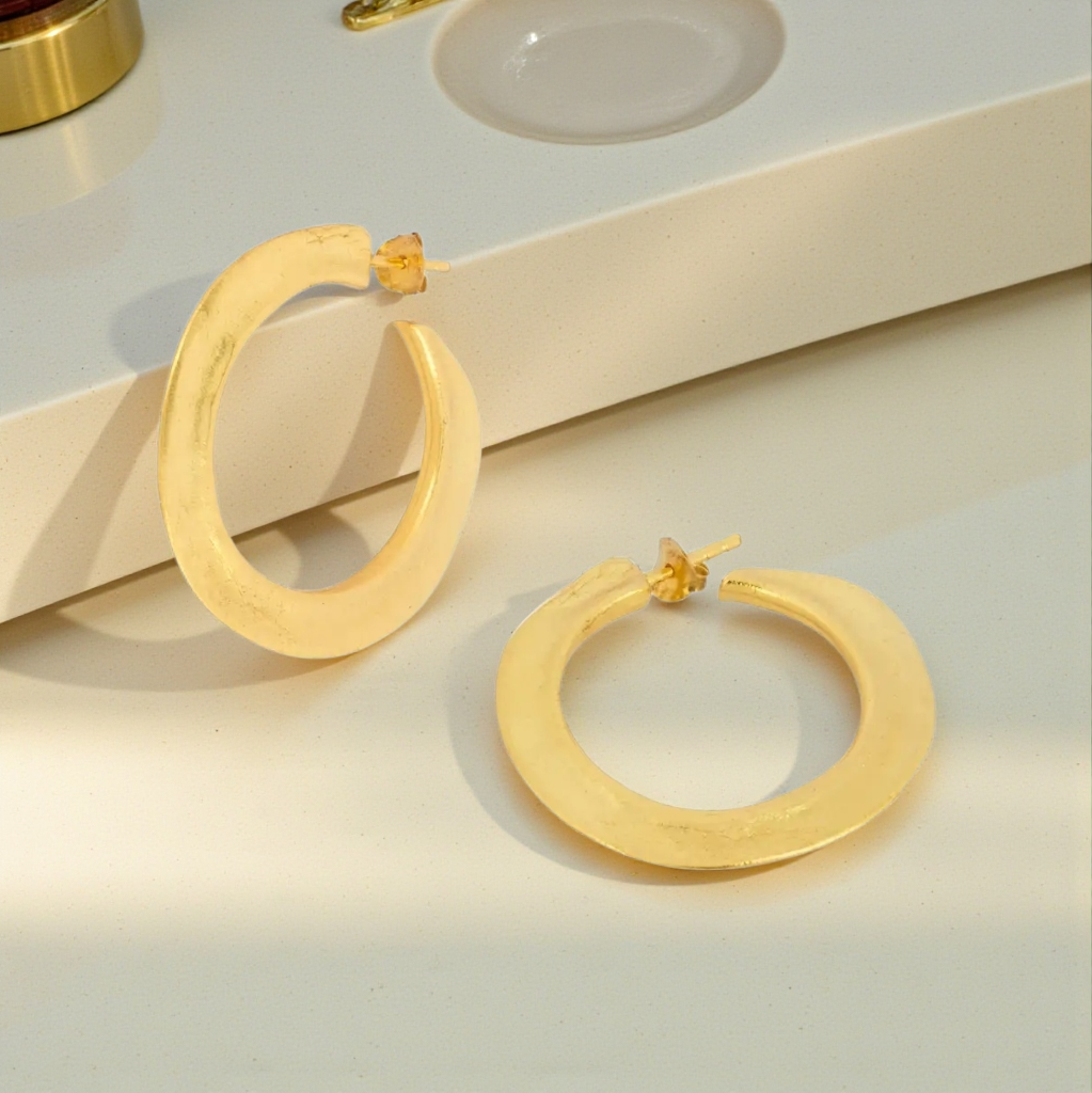 Lola hoops - 22ct Gold Plated