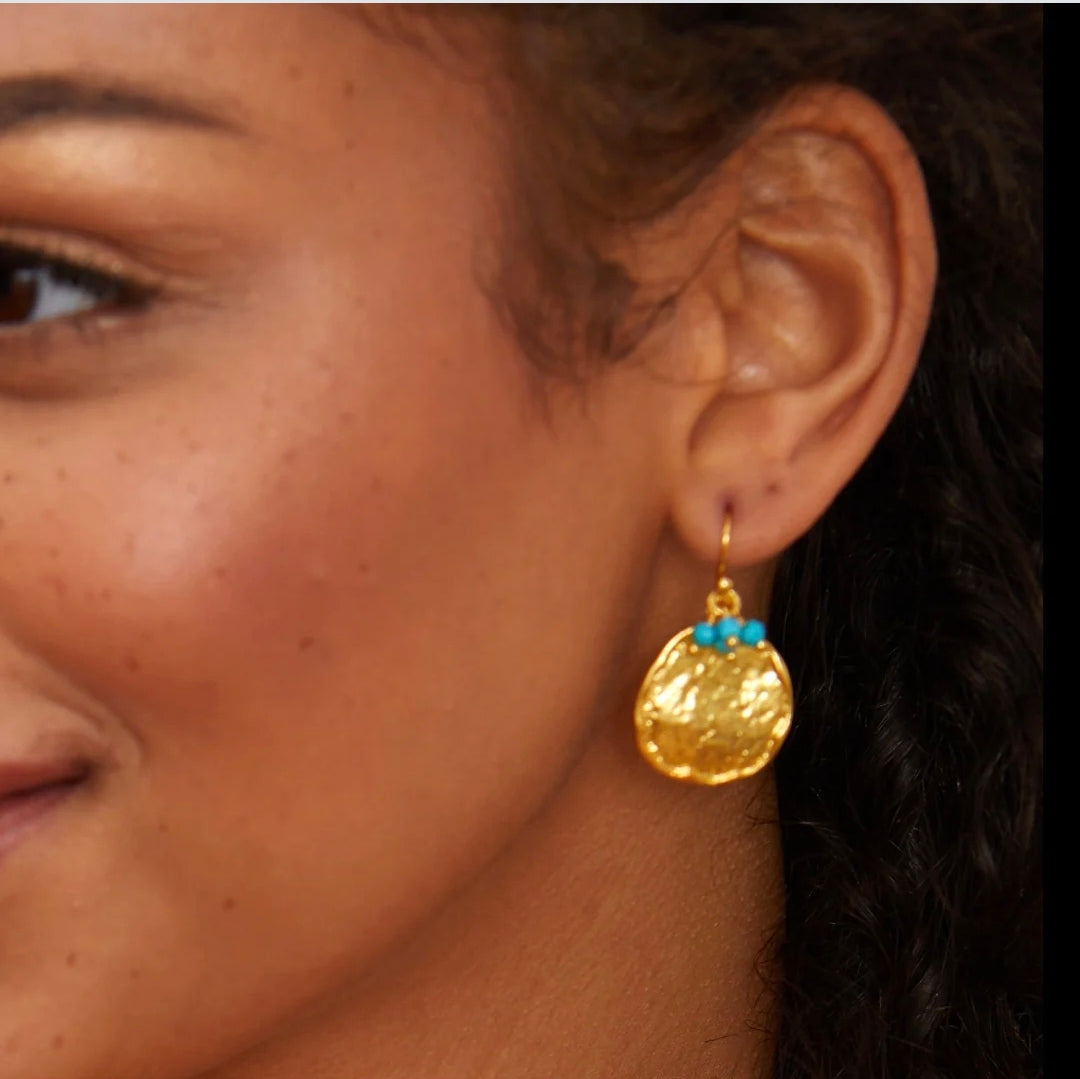 Charlotte earrings 22ct gold plated