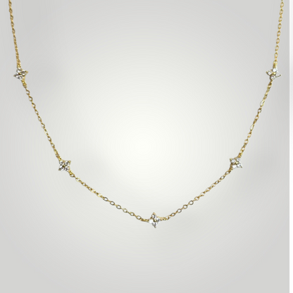 Serenella Mini Star necklace - 18ct Gold Plated Stainless Steel