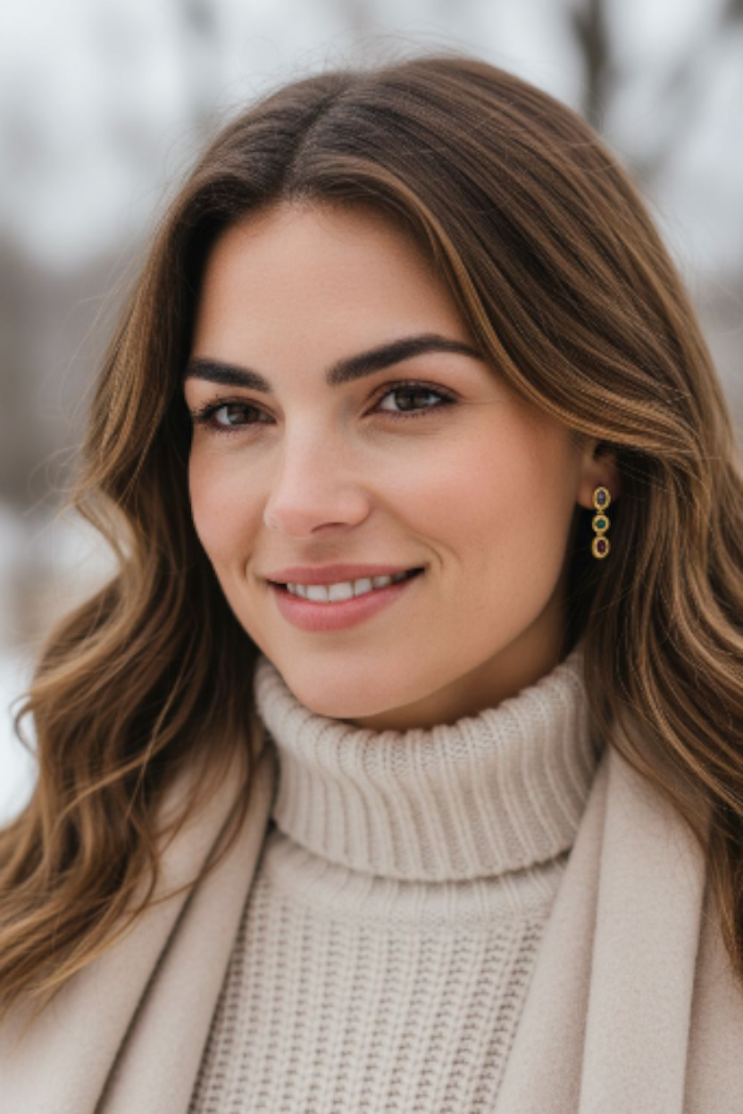 Isadora Colour Gem Drops - 18ct Gold Plated