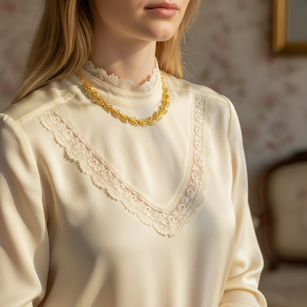 Vintage CoroCraft Laurel Leaf Collar Necklace