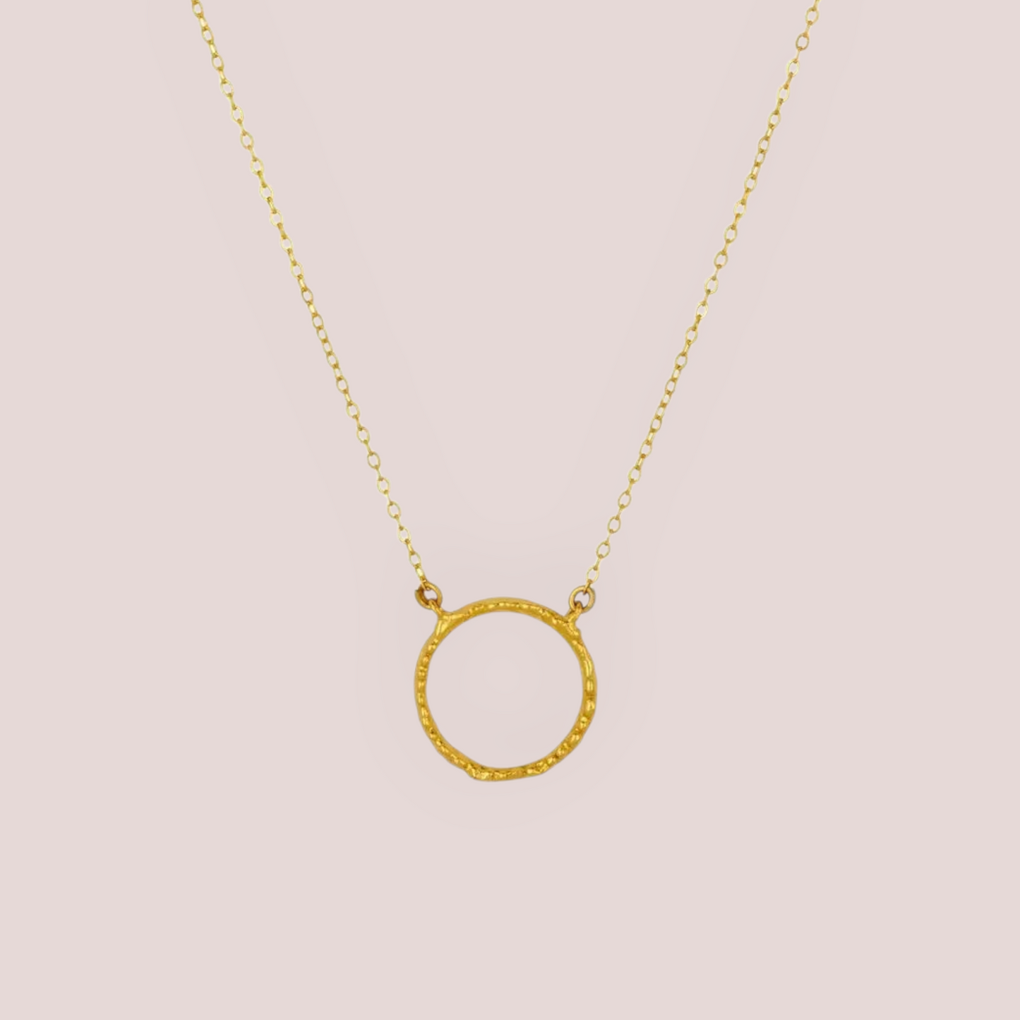 Chelsea Gold Ring necklace - 22ct Gold Plated Brass