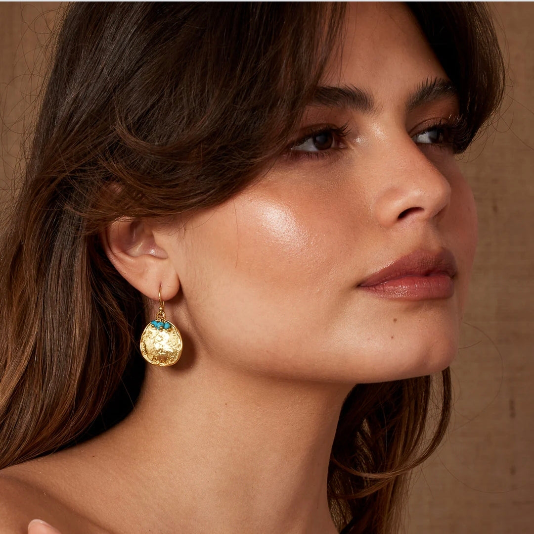 Charlotte earrings 22ct gold plated