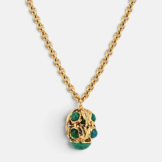 Verdant Garden Sculptural Pendant Necklace