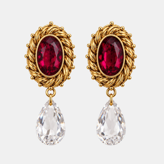 Florentine Baroque Crystal Drop Earrings