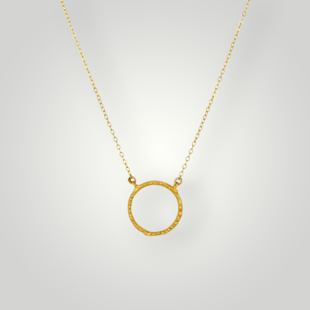Chelsea Gold Ring necklace - 22ct Gold Plated Brass