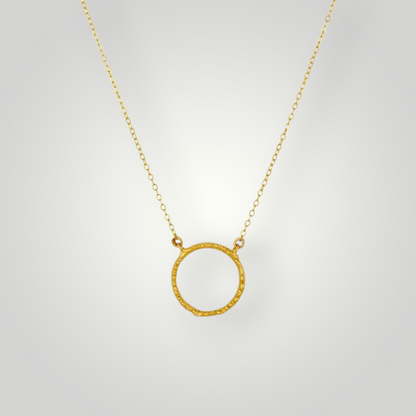 Chelsea Gold Ring necklace - 22ct Gold Plated Brass