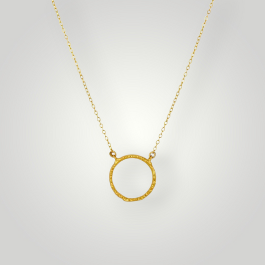 Chelsea Gold Ring necklace - 22ct Gold Plated Brass