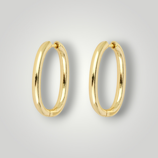 Linda hoops - 18k Gold Plated