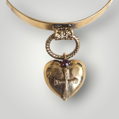 Sacred Heart Charm Bangle