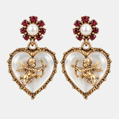 Cherub Heart Earrings