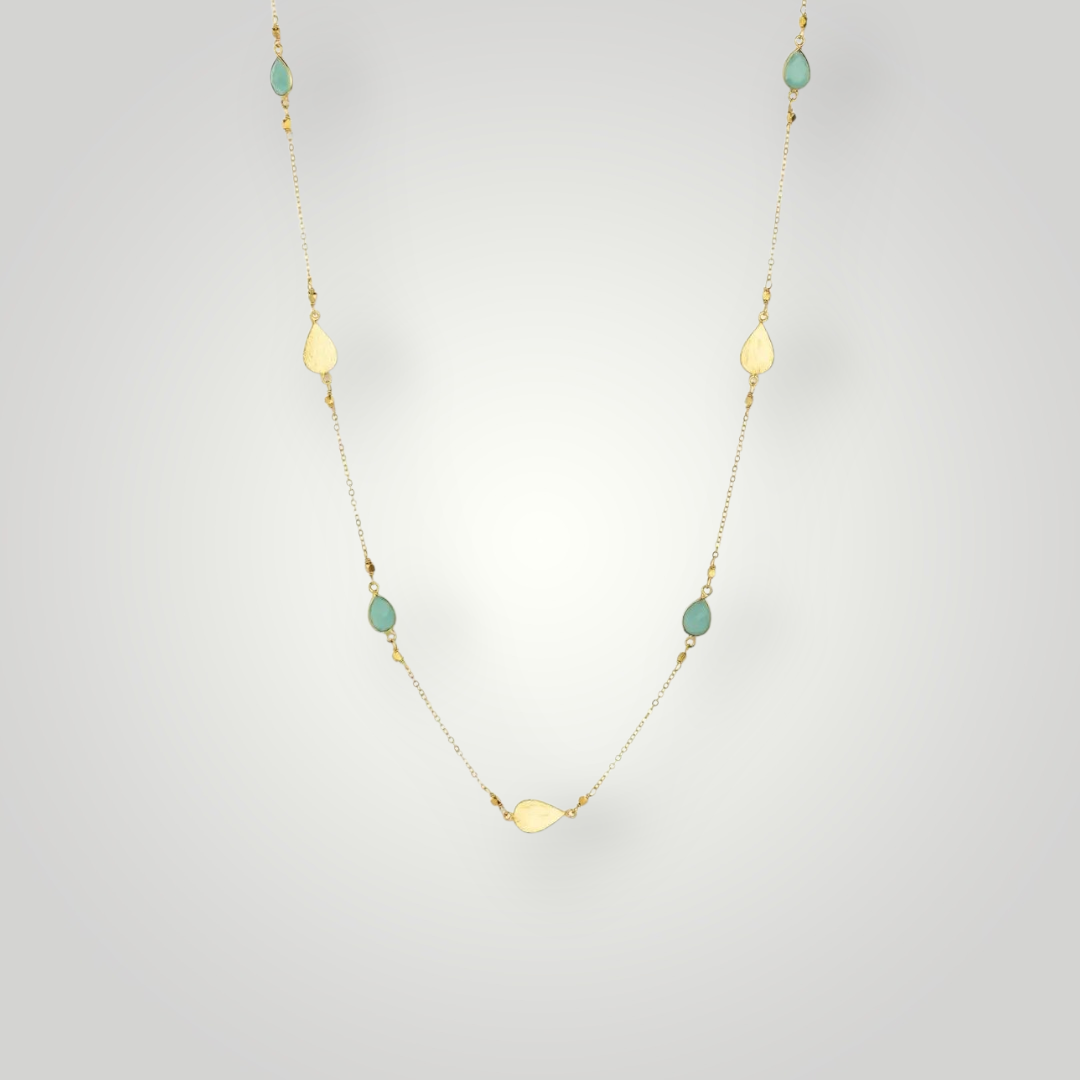 Mel Gold Necklace - 22ct Gold Plated Brass