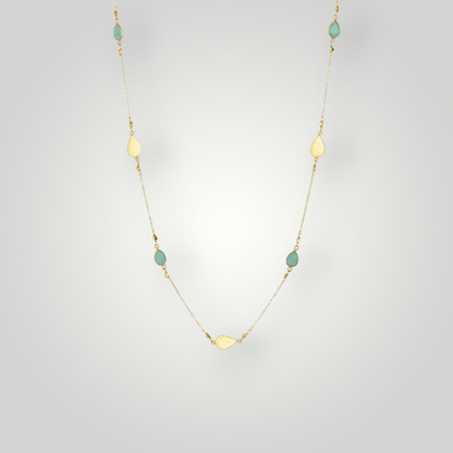 Mel Gold Necklace - 22ct Gold Plated Brass