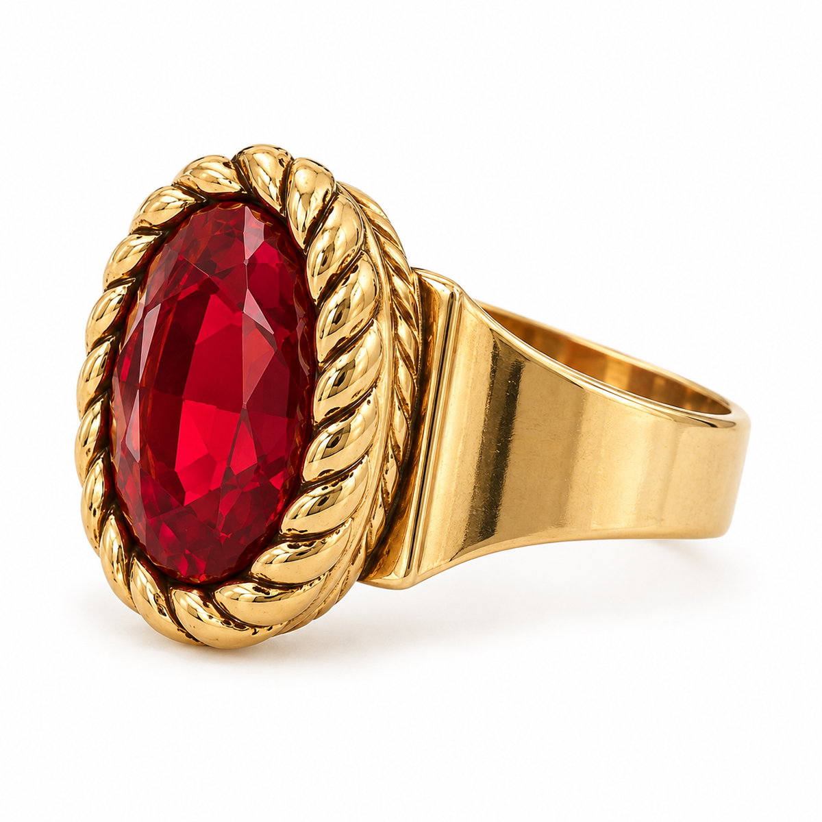 Ruby Red Statement Ring