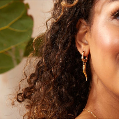 Dodo hoops - 18ct Gold Plated