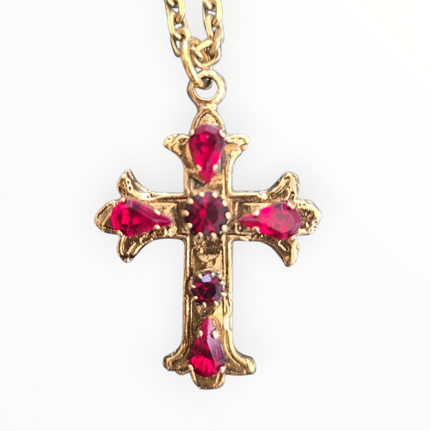 Ruby Crystal Necklace – Sacred Heart Collection