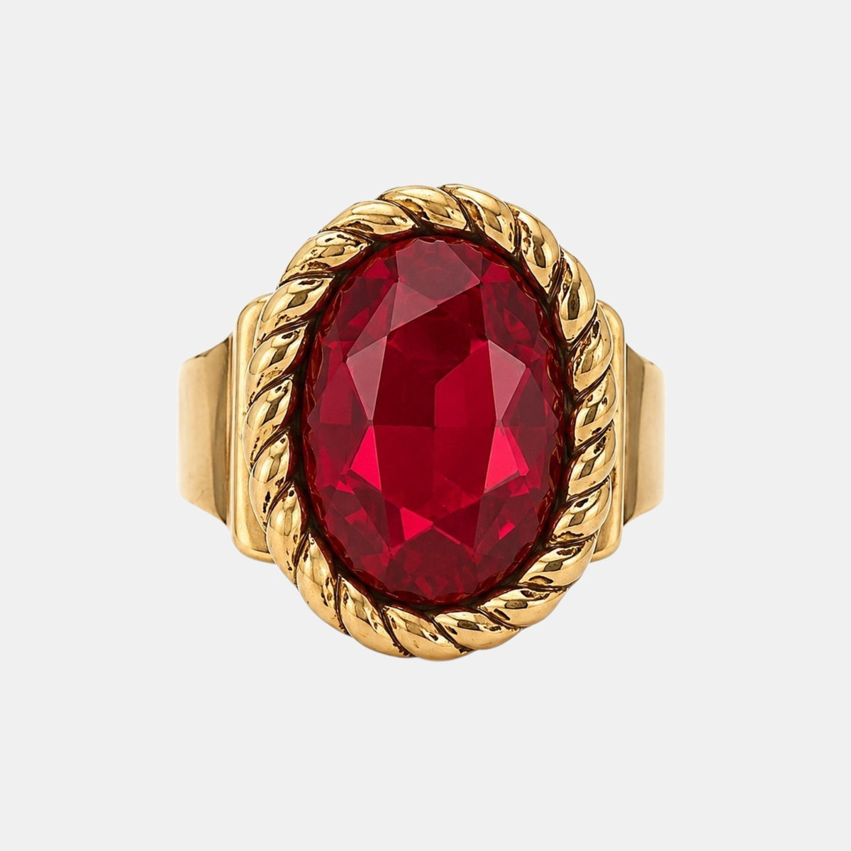 Ruby Red Statement Ring